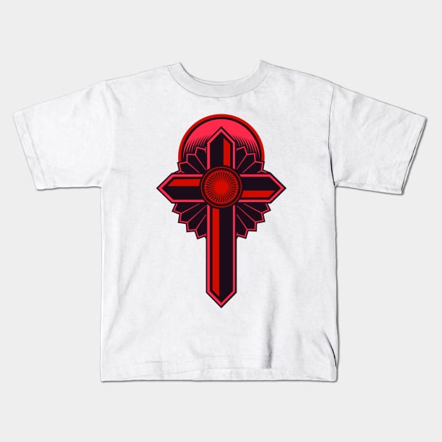 Cross Jesus Christ Religion T-Shirt Gift Kids T-Shirt by Happy - Design